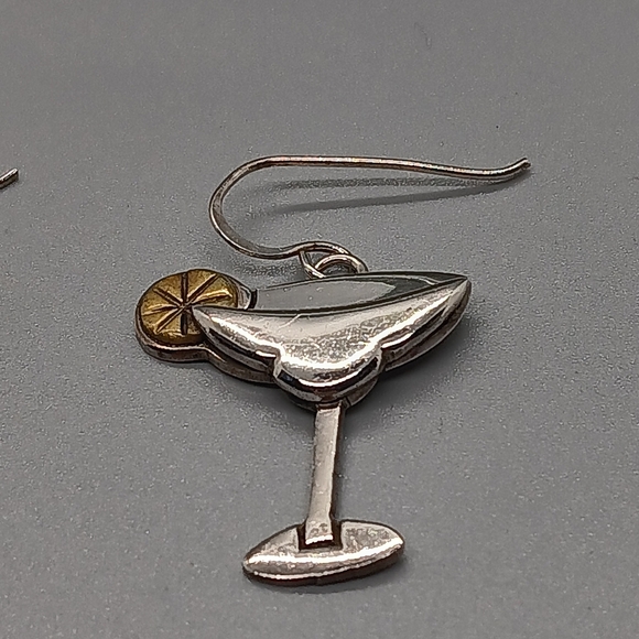 Sterling Margarita Dangle Earrings for Pierced Ears- Ready for a Party🥳 - Picture 5 of 6
